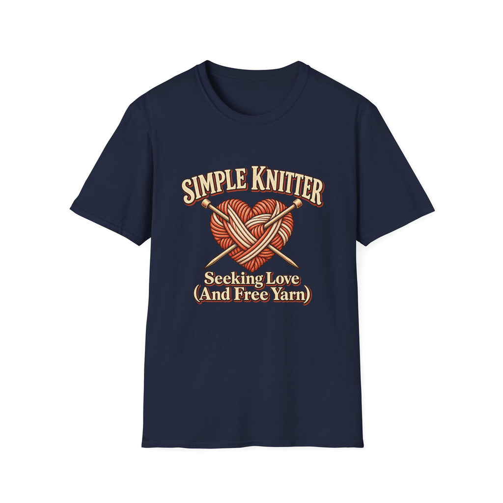 Simple Knitter Seeking Love T-shirt